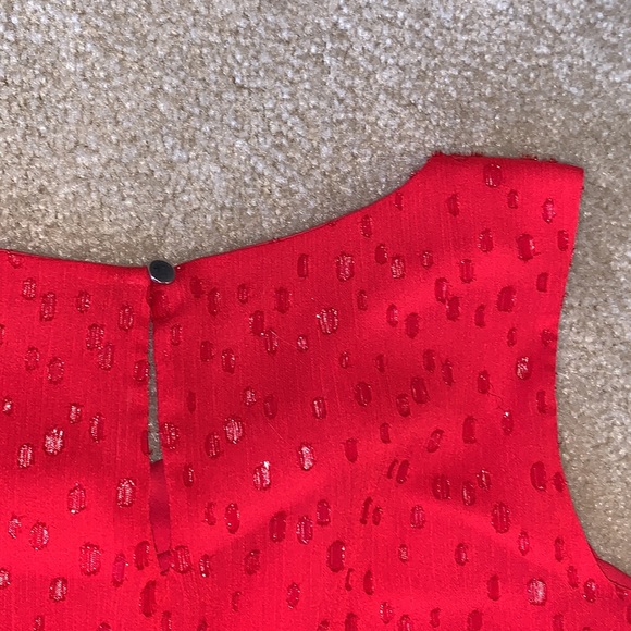 Sparkling Sleeveless Top, Size Medium, Red - Picture 6 of 11